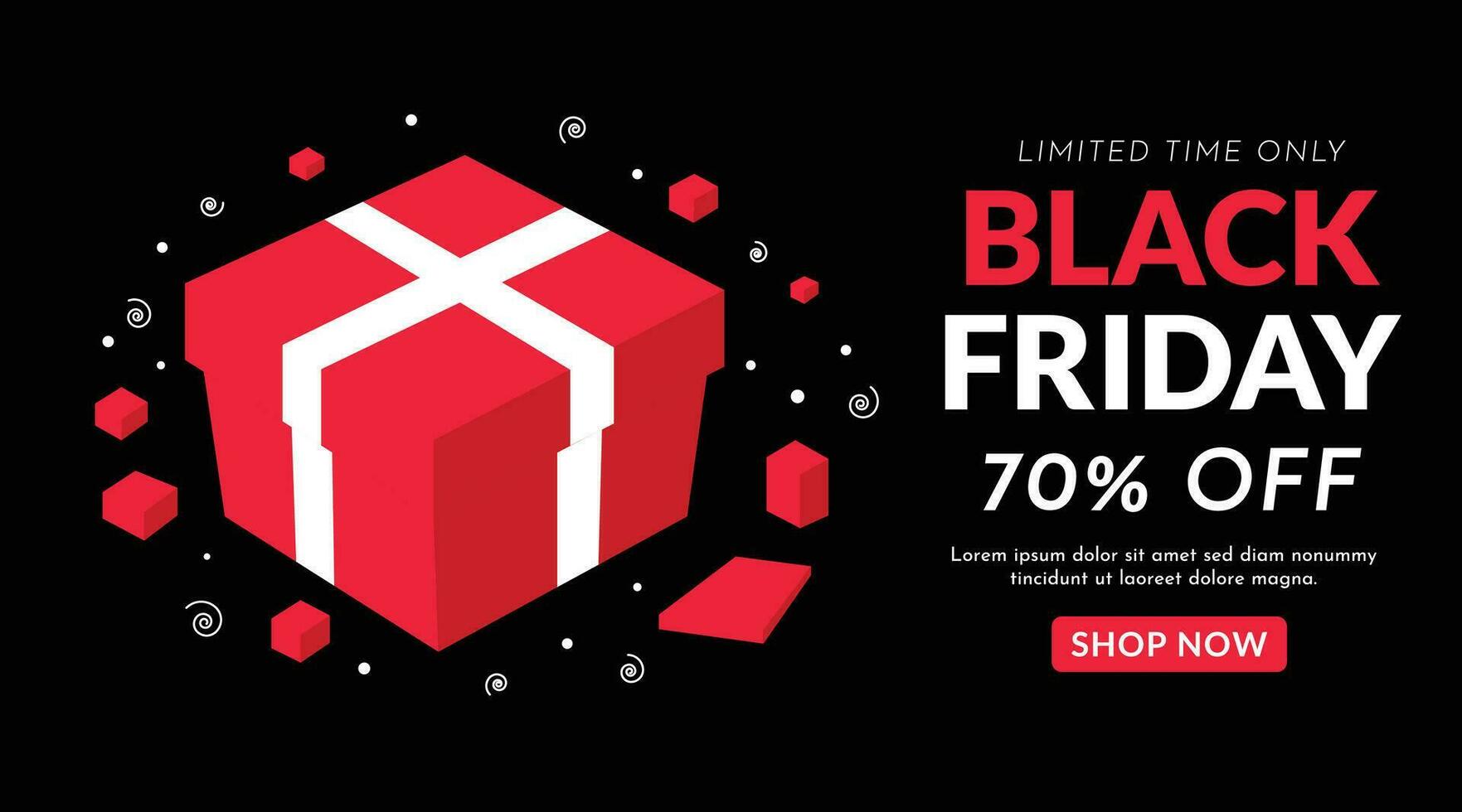 black friday sales promo discount ads banner layout template vector design