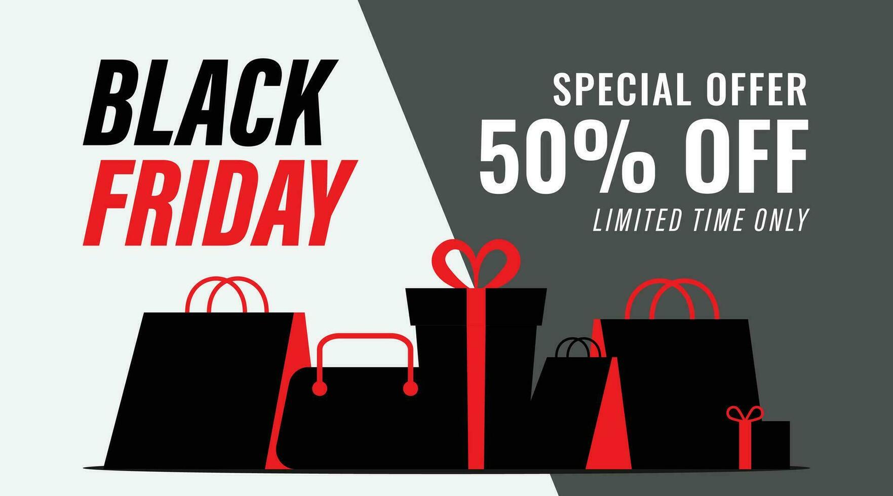 grey black friday sales promo discount ads banner poster layout template vector design