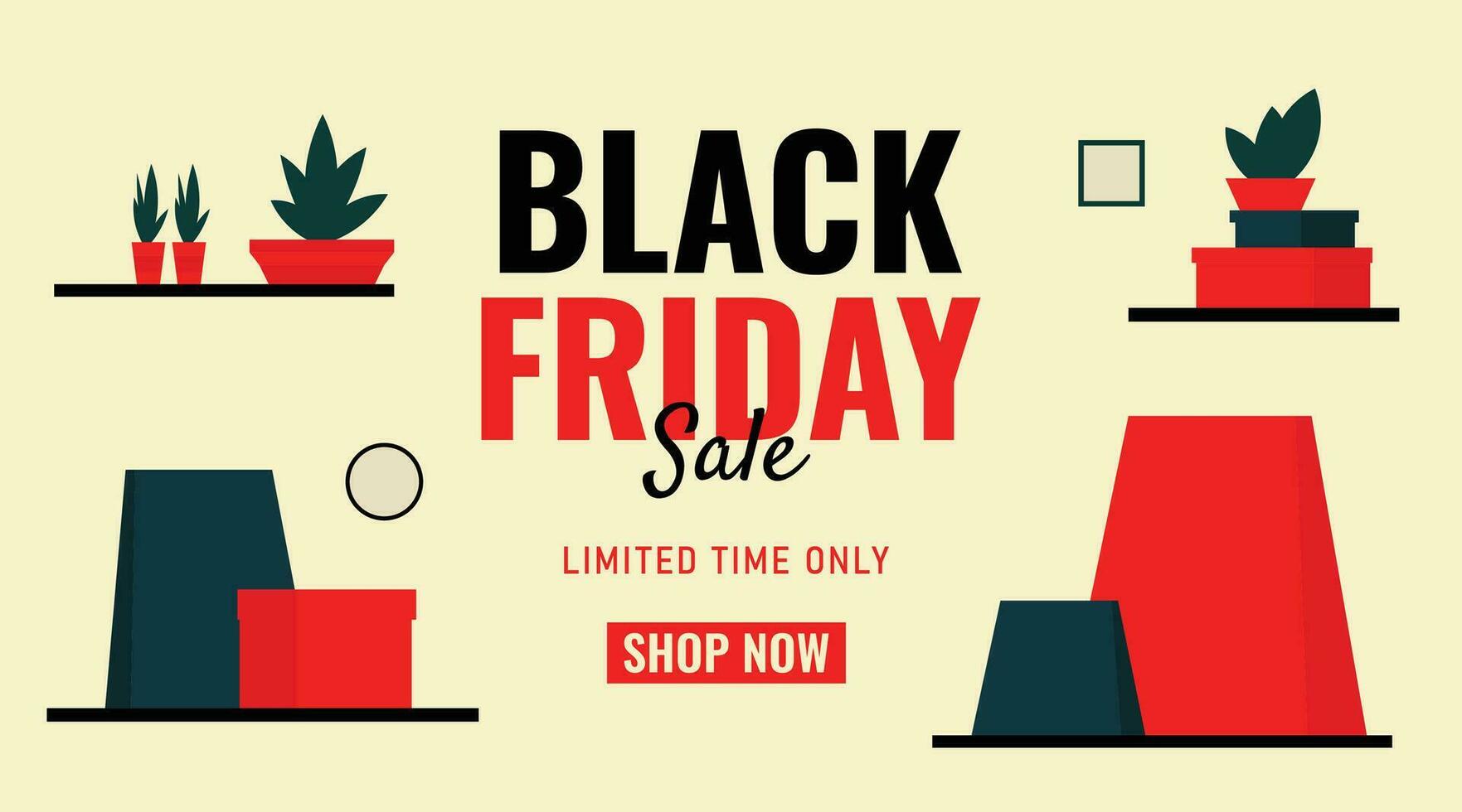 black friday sales promo discount ads banner post layout template flat vector design