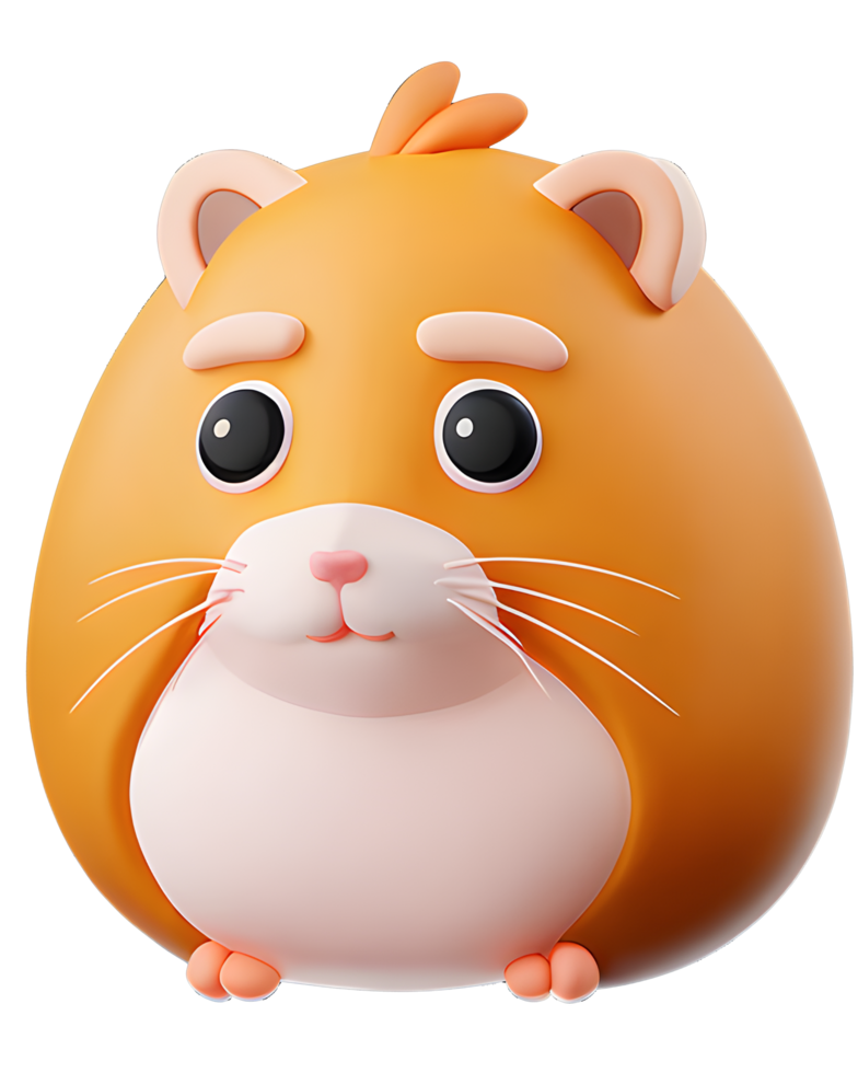 3D Illustration hamster png