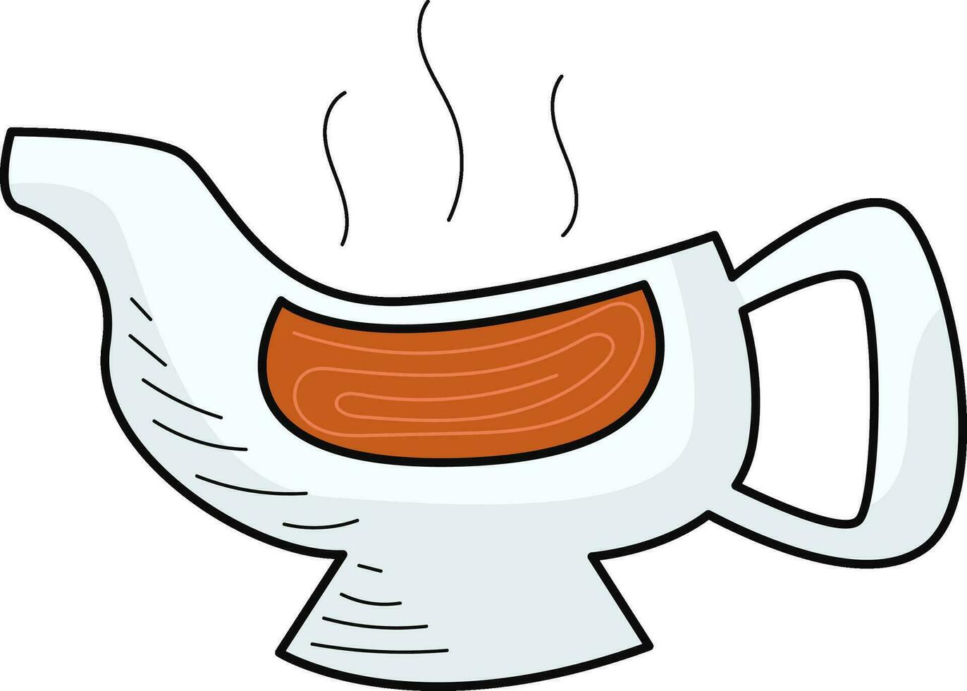 Gravy Boat Stickers Illustration for web app, infographic etc vector