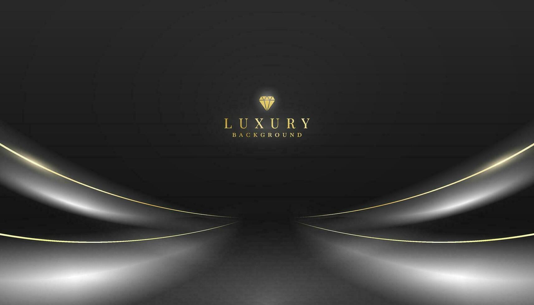 vector gradient black backgrounds with golden line