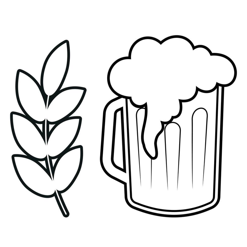 Octoberfest Celebration Festive Holiday Simple Vector Icon art