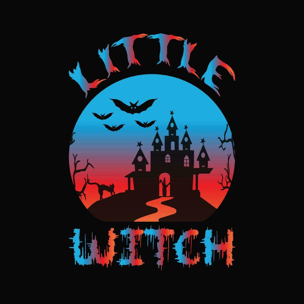 Little witch 11 vector
