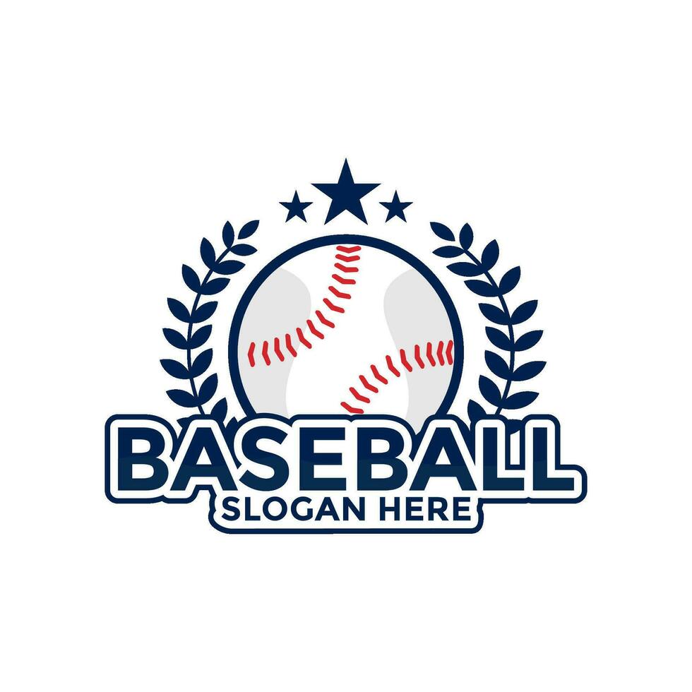 profesional béisbol modelo logo diseño, béisbol logo vector icono