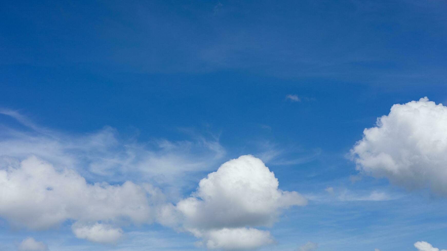 blue sky with clouds photo