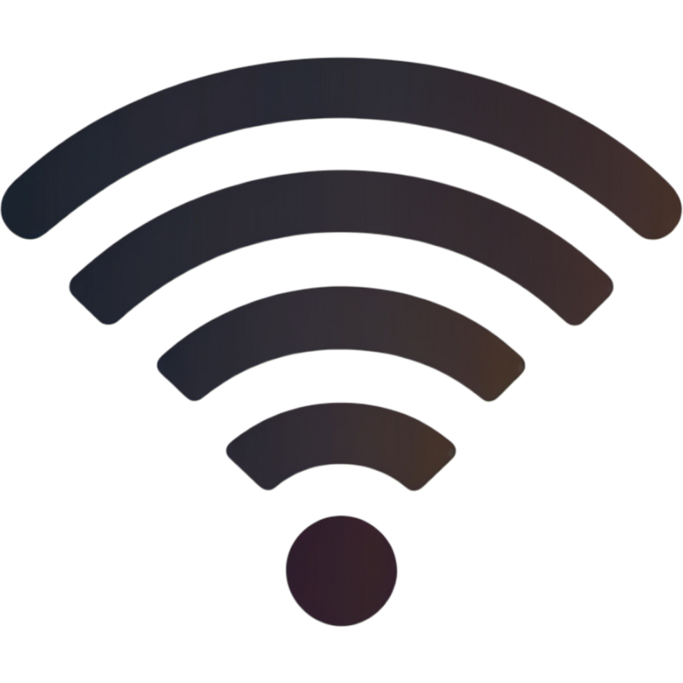 Wireless and wifi icon. AI Generative png