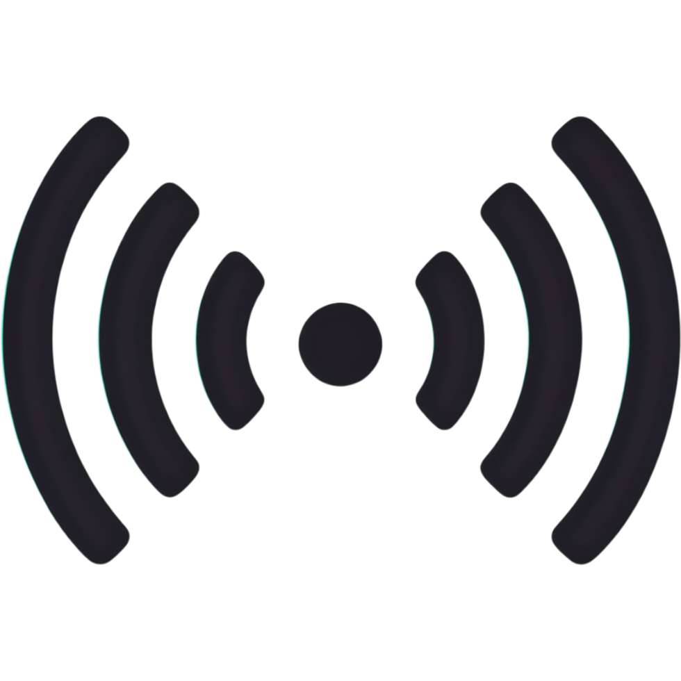 Wireless and wifi icon. AI Generative png