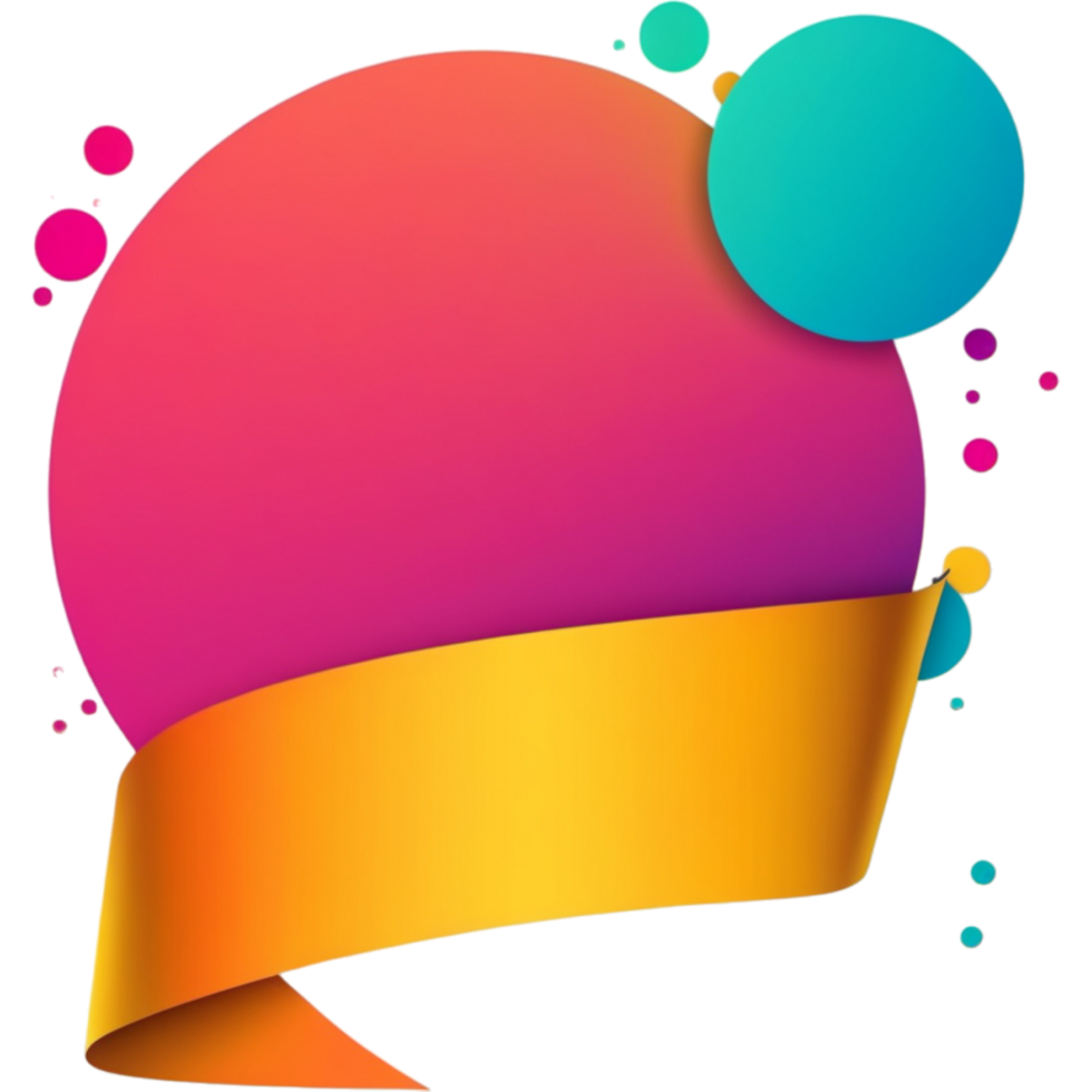 colorful empty banner. AI Generative png