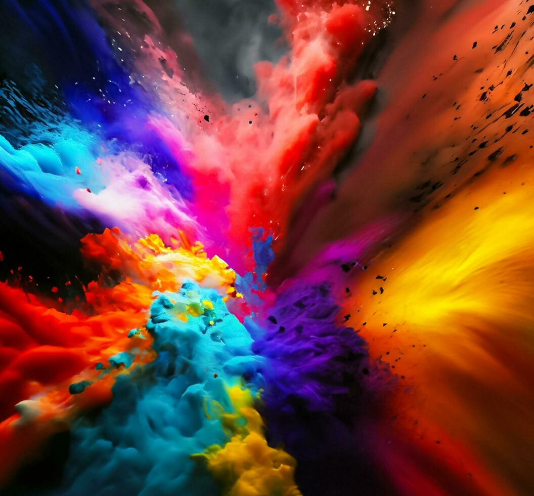 Colorful and abstract background image. Mix of colors. photo