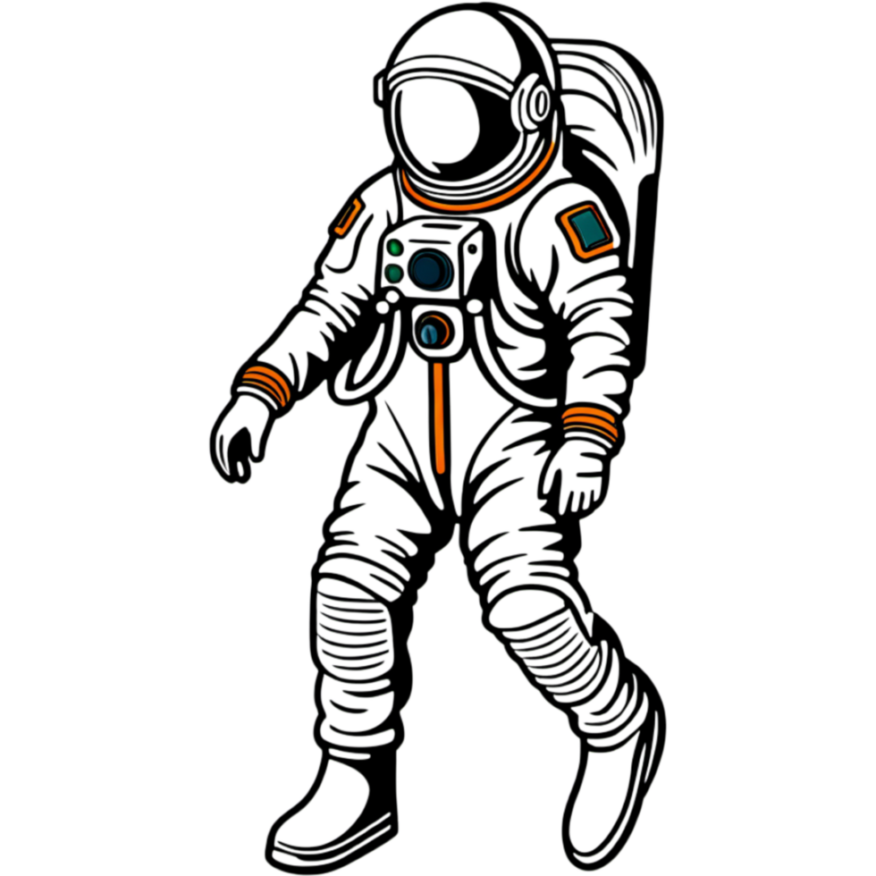 Astronaut wear spacesuit. AI Generative png