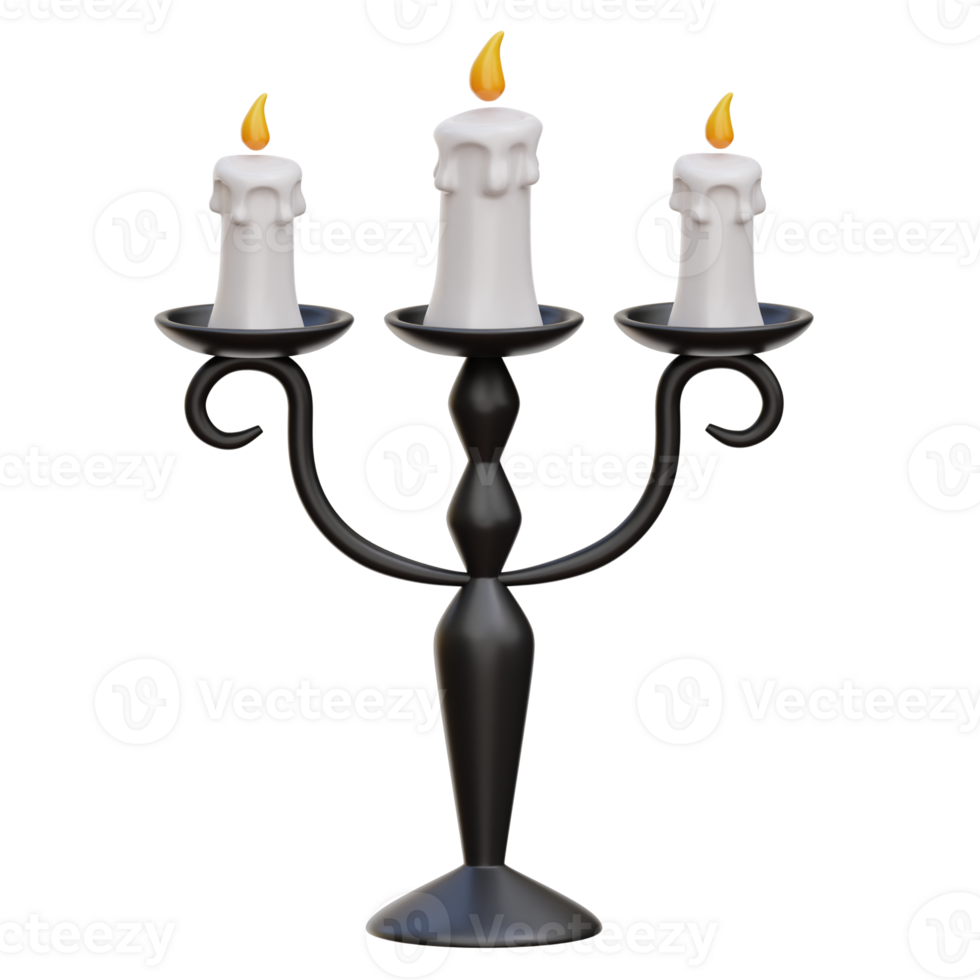 Candelabra 3D Icon Illustrations png