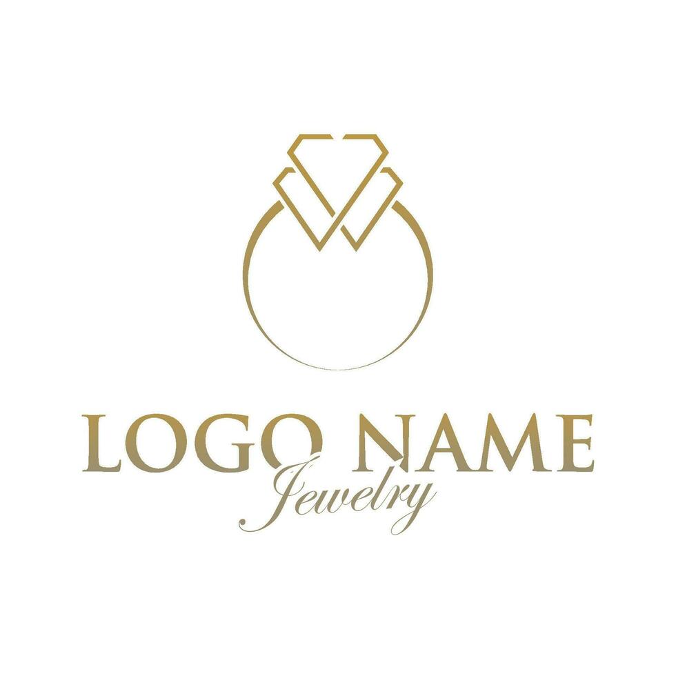 Jewelry business logo. JJ Letter Logo in the shape of a jewel, used for jewelry business. vector