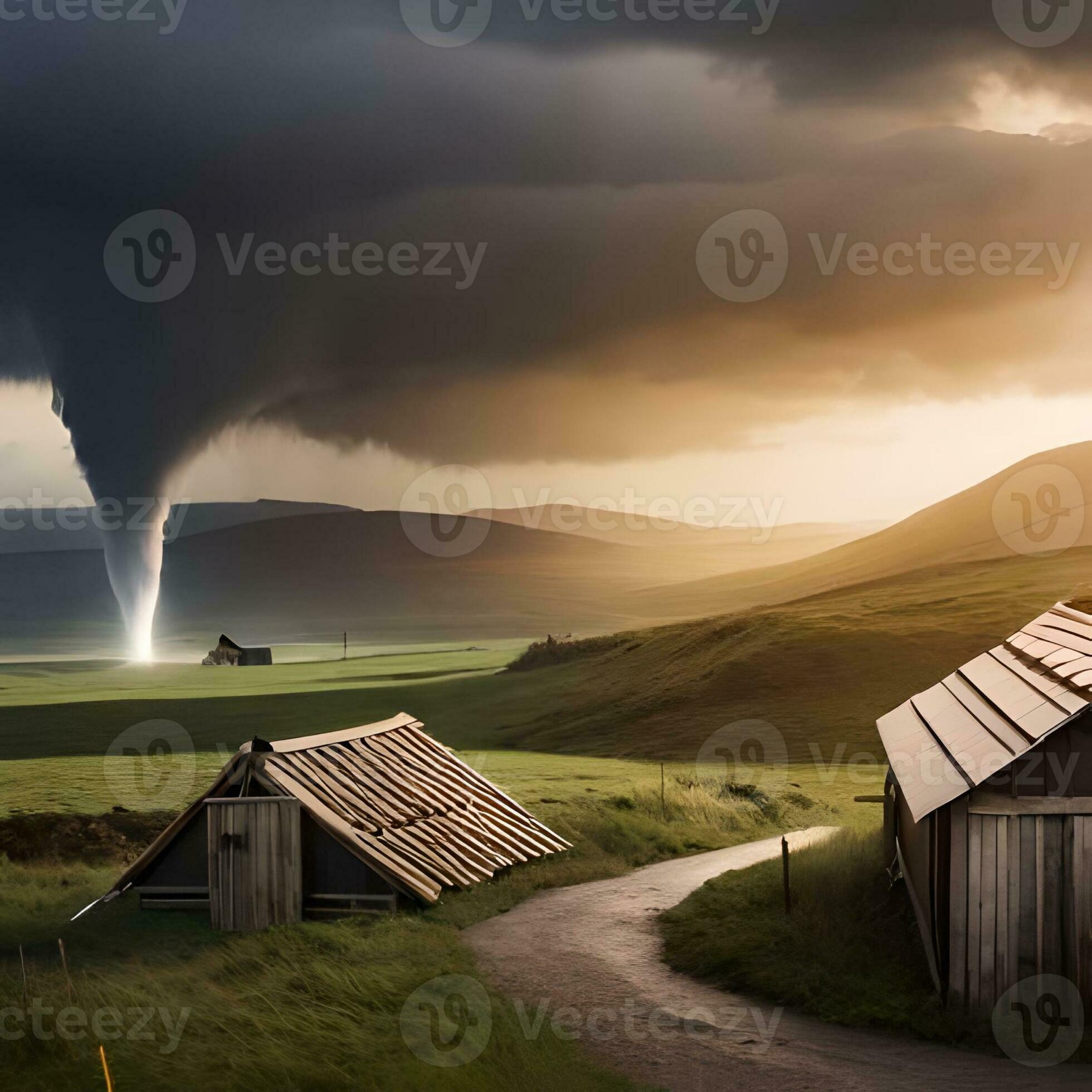 Rare visual graphics Tornadoes and hurricanes ravage rural homes in the 