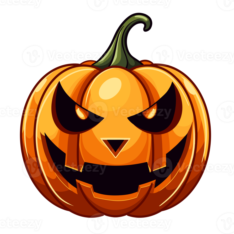Halloween pumpkin element, ai generative png
