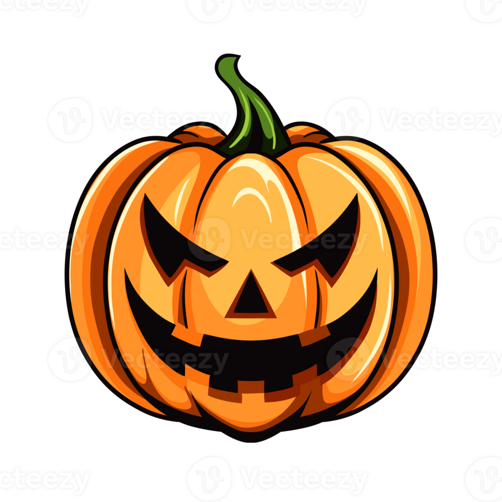 Halloween pumpkin element, ai generative png