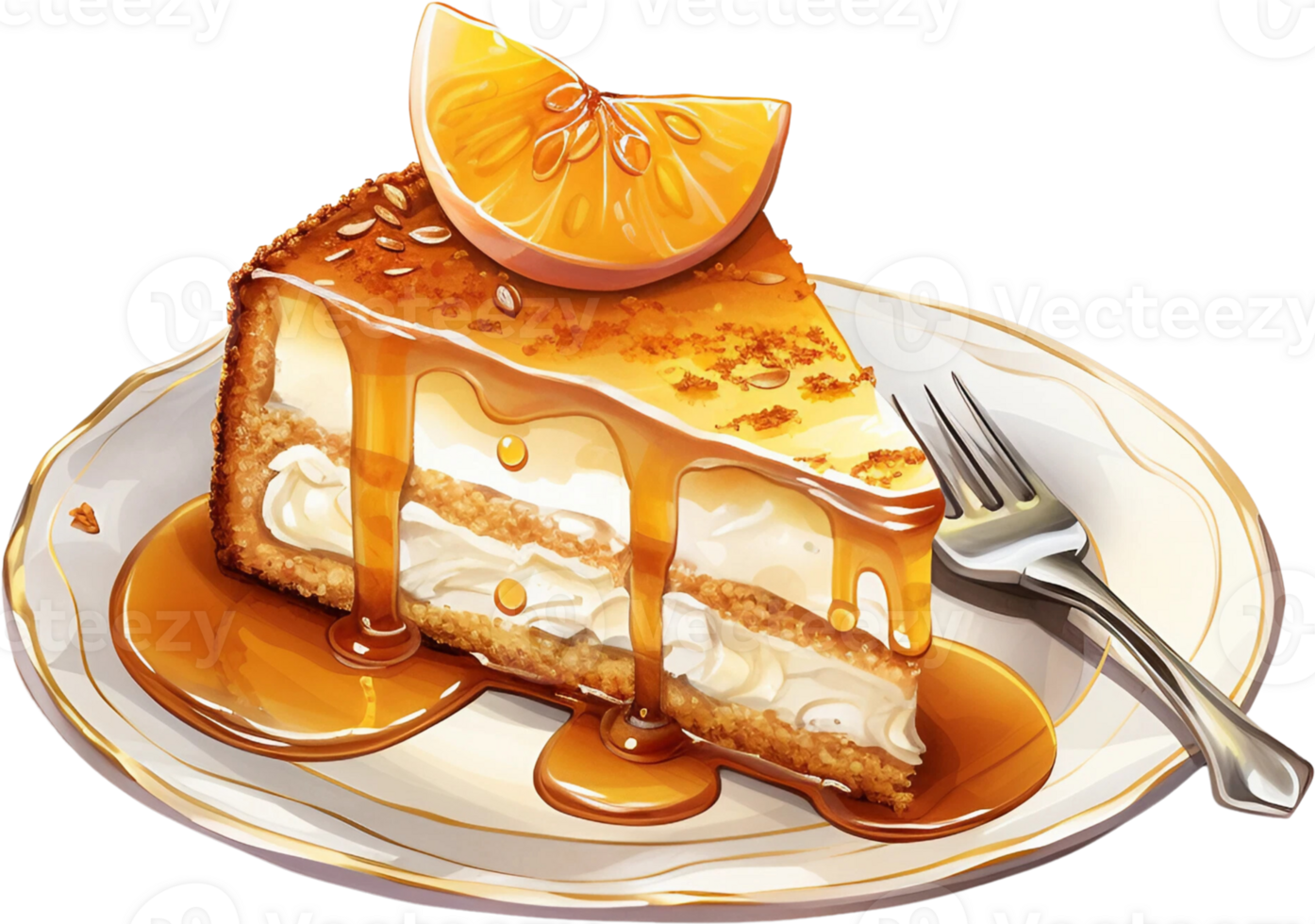 AI Generative Watercolor Fall Dessert Clipart Delicious Fall Pumpkin Spice Holiday Treats Thanksgiving Cozy Autumn Sweet png