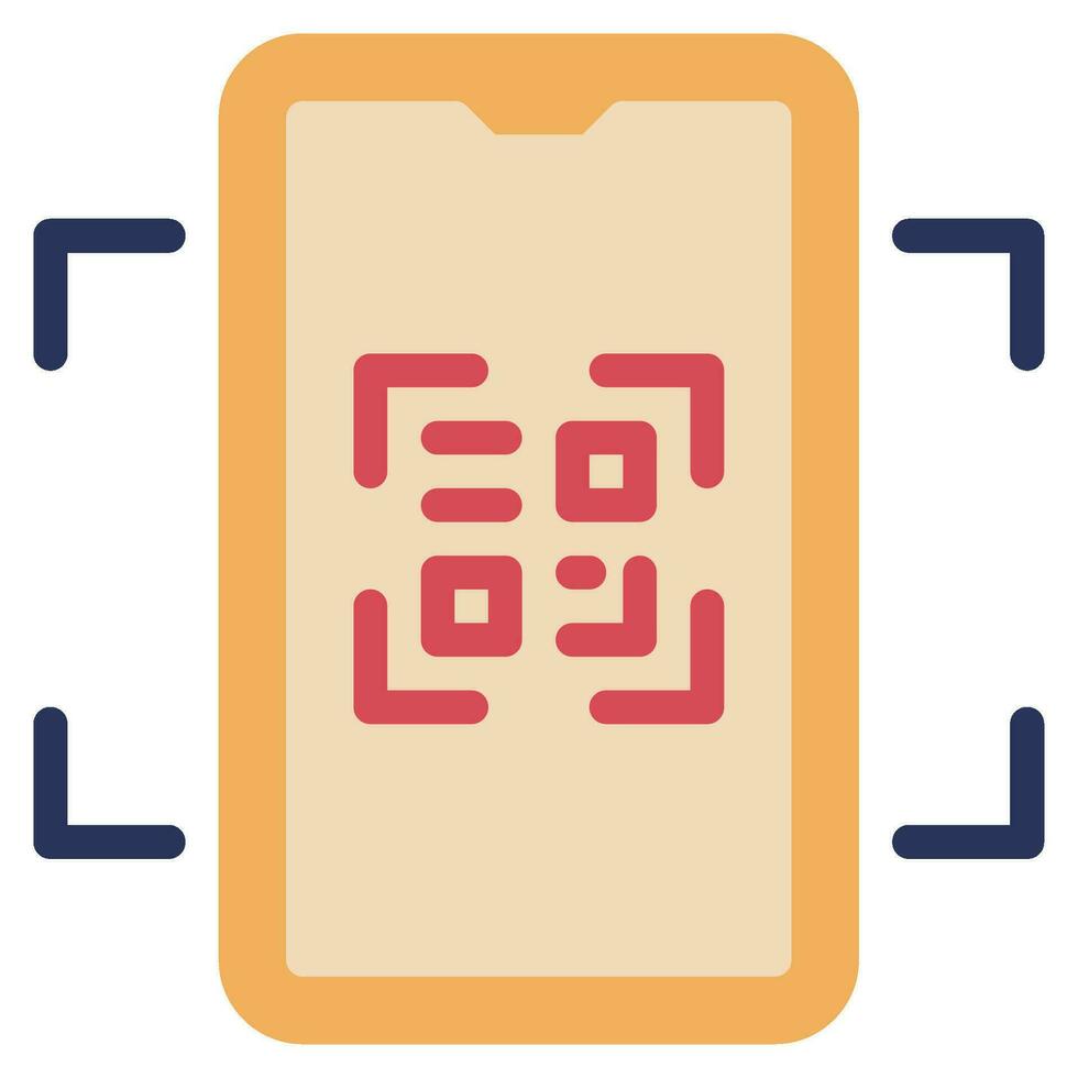 QR Code icon Illustration, for web, app, infographic, etc vector