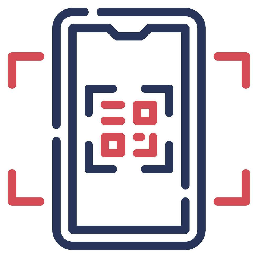 QR Code icon Illustration, for web, app, infographic, etc vector