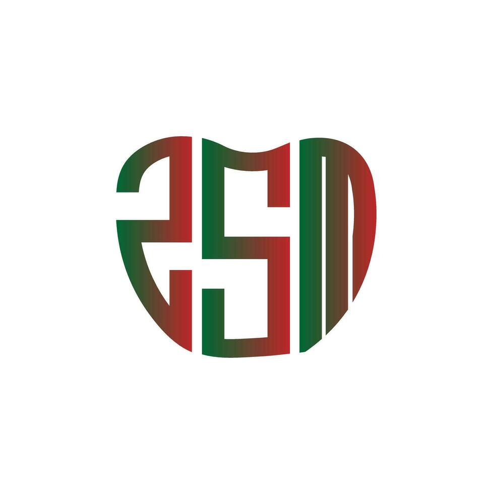 ZSM letter logo creative design. ZSM unique design. vector
