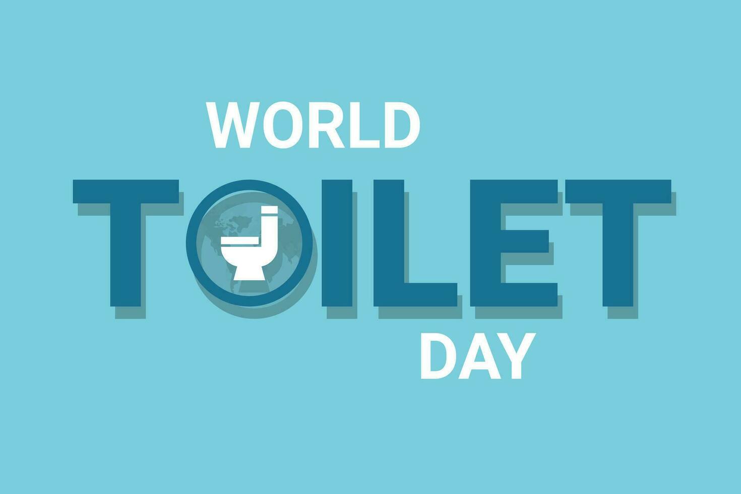 World Toilet Day background. vector