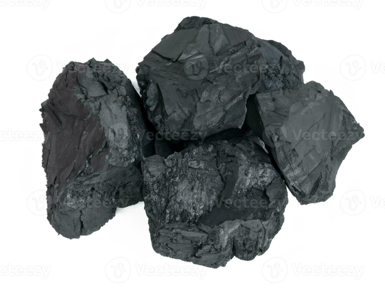 carbón aislado en blanco antecedentes foto