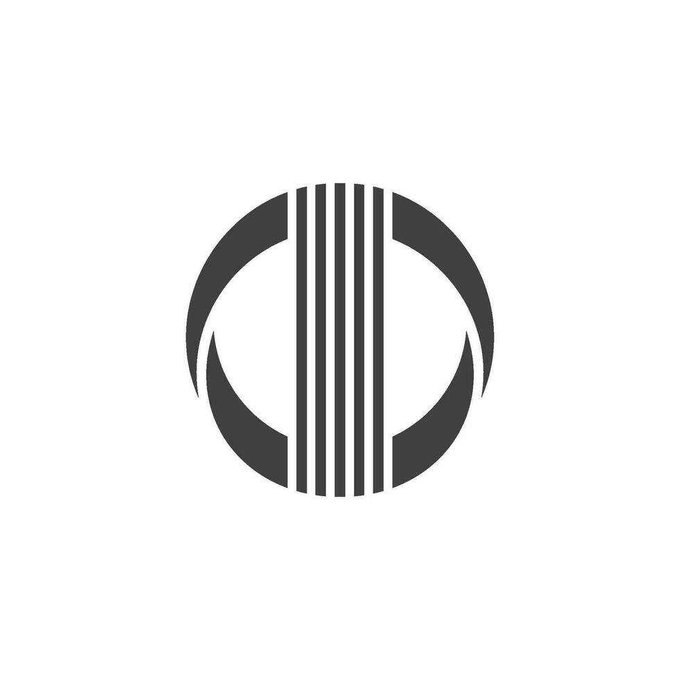 stripes motion circle ring logo vector