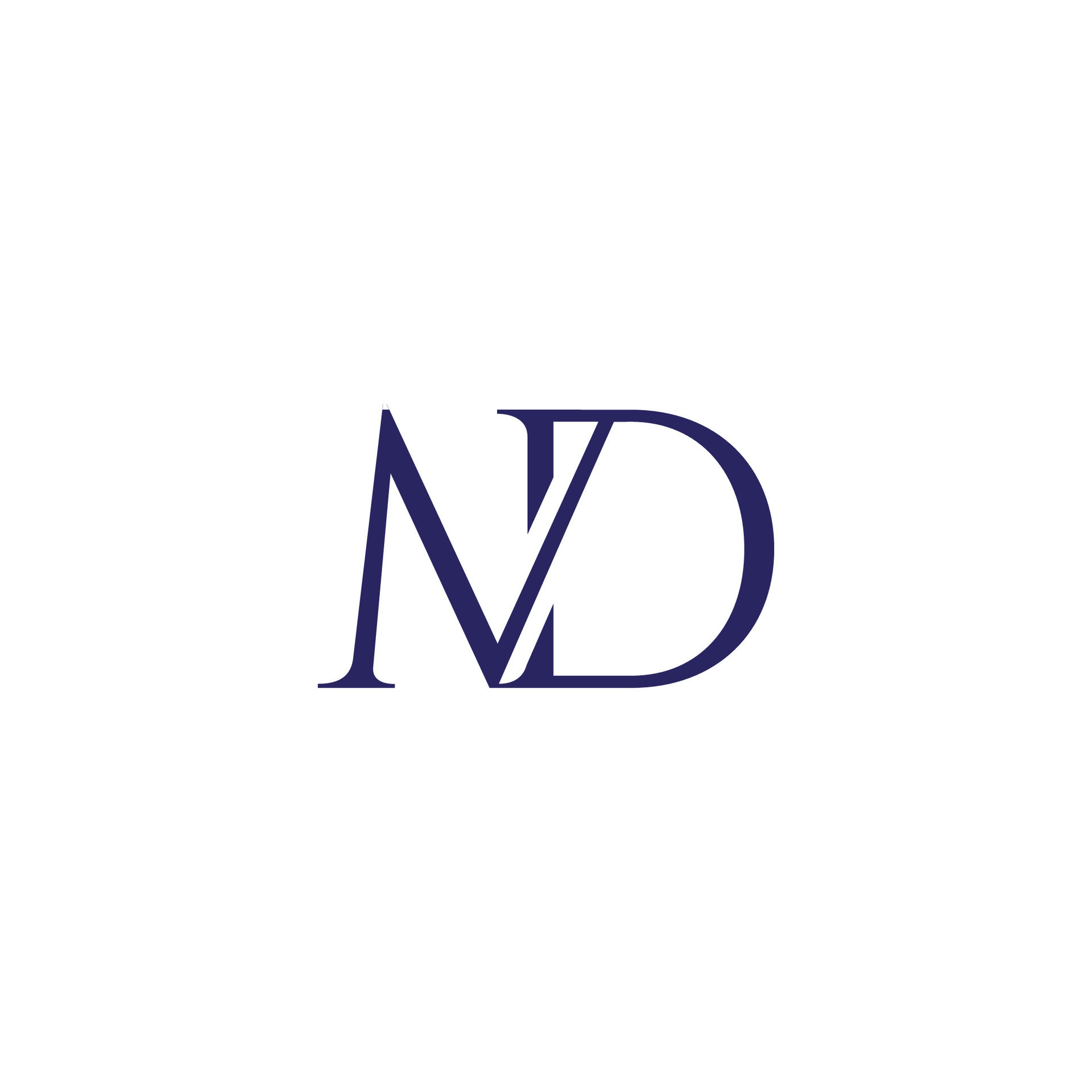 letter md linked elegant serif font logo vector 32478836 Vector Art at