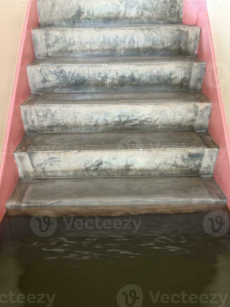 stairs of an old building. photo