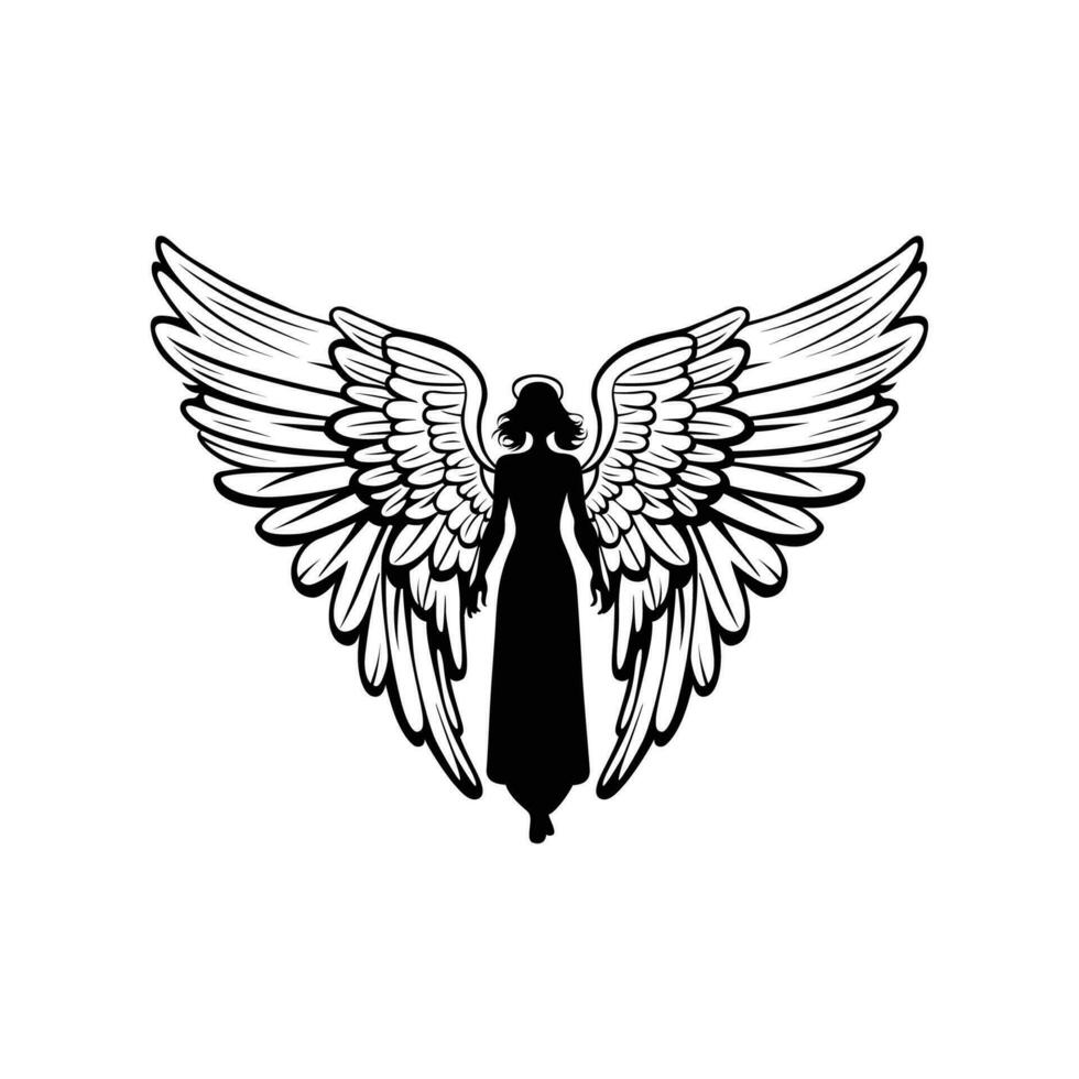 abstract wings set in a vector format