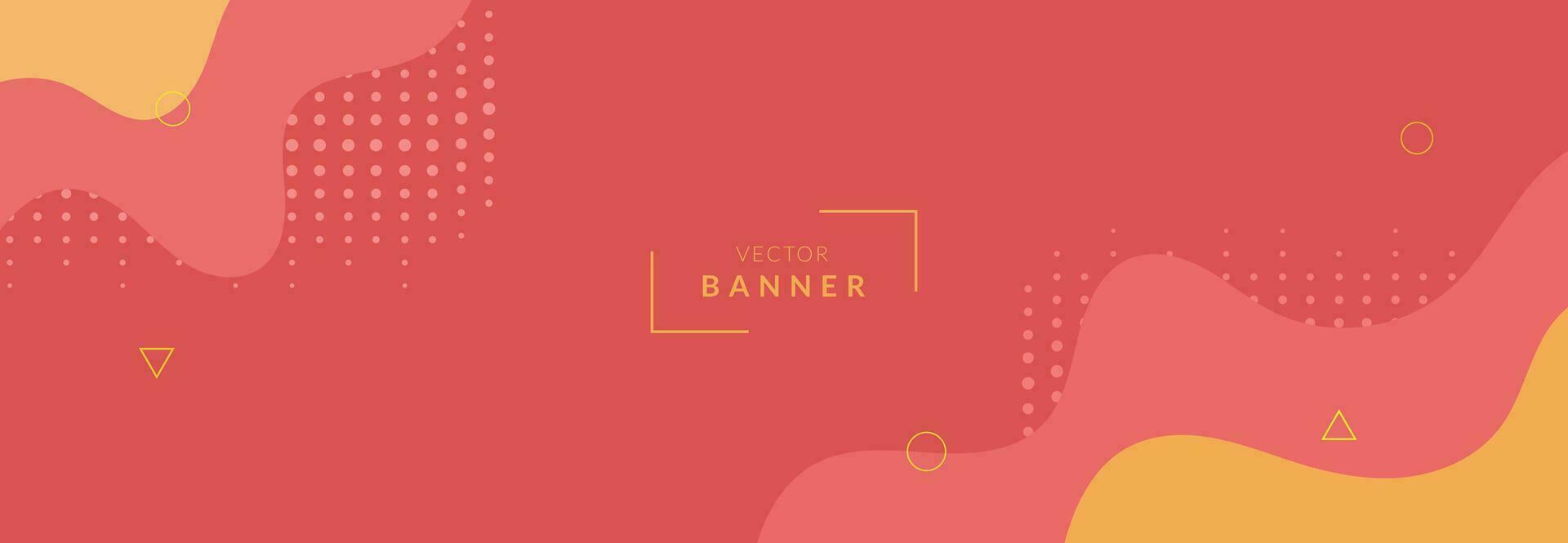 Abstract Vector Multi colored Banner Design Template