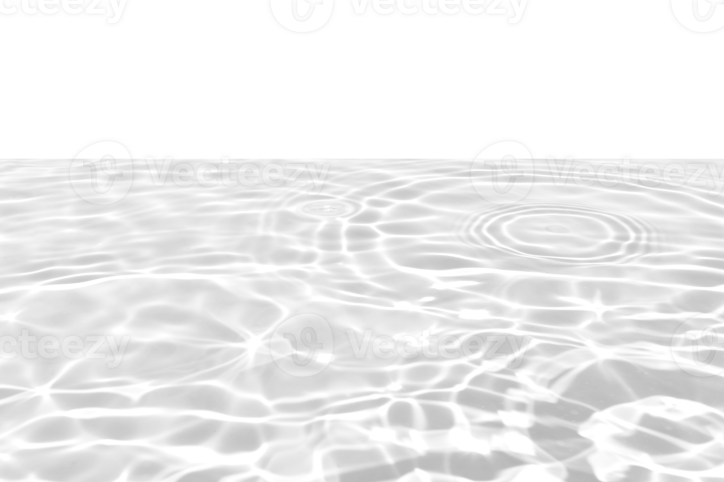 Defocus blurred transparent blue colored clear calm water surface texture with splashes reflection. Trendy abstract nature background. Water waves in sunlight with copy space. Blue watercolor shine. png