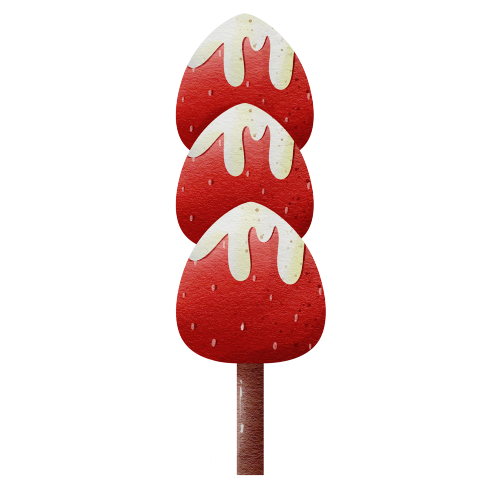 fraise avec délicieux crème png