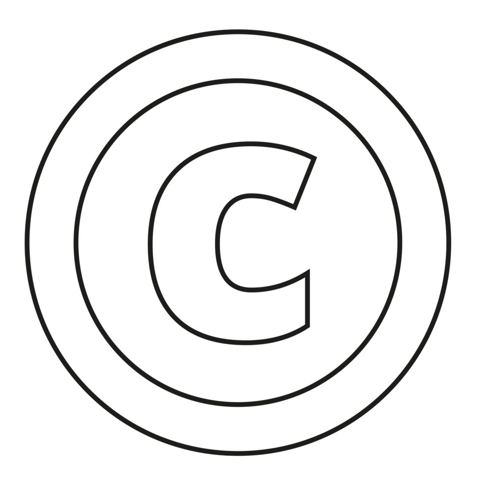 C Symbol trademark on Transparent Background png