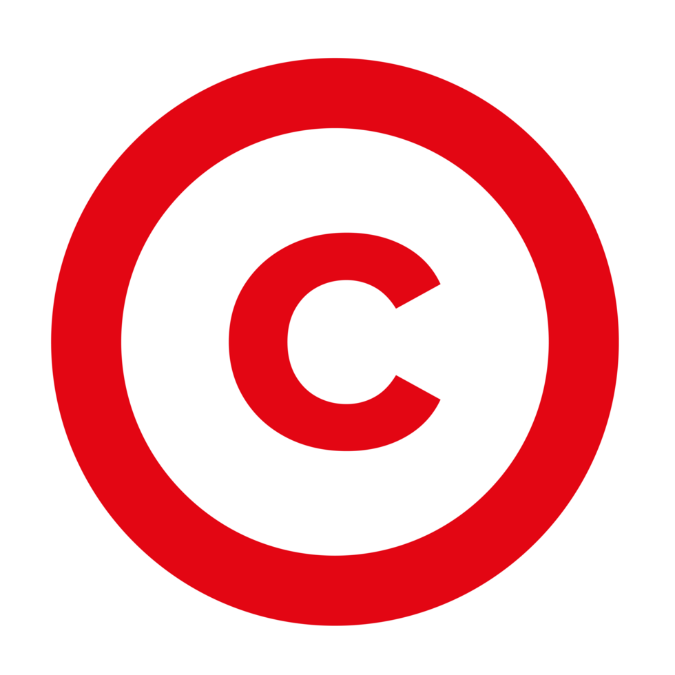 C Symbol trademark on Transparent Background png