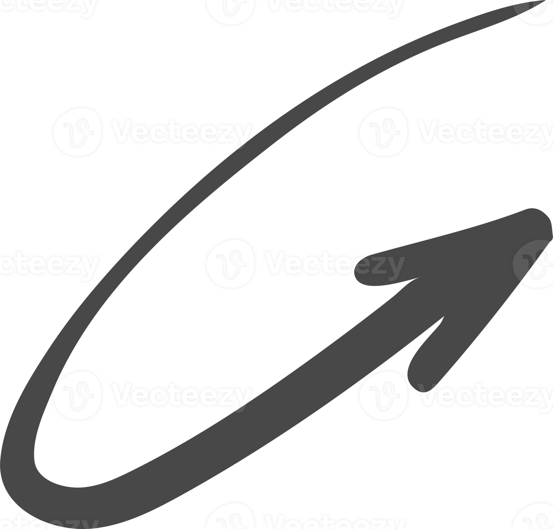 Doodle arrow. Hand drown lines and curve scribbles. Sketch of abstract