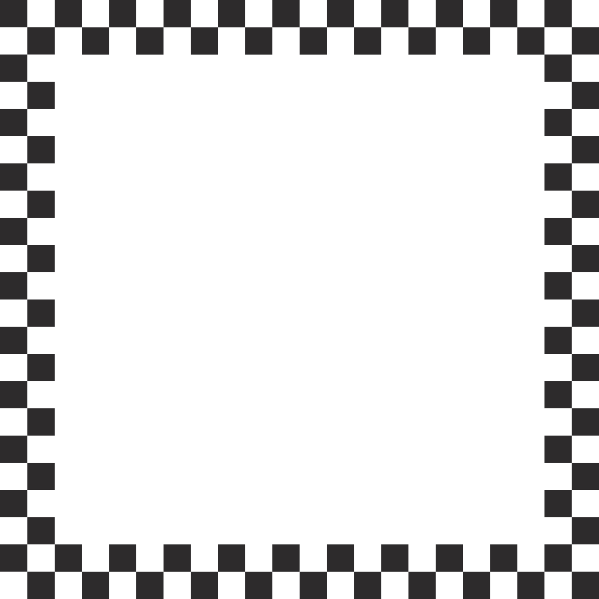 Checkerboard square frame with black and white chess pattern.Y2k ...