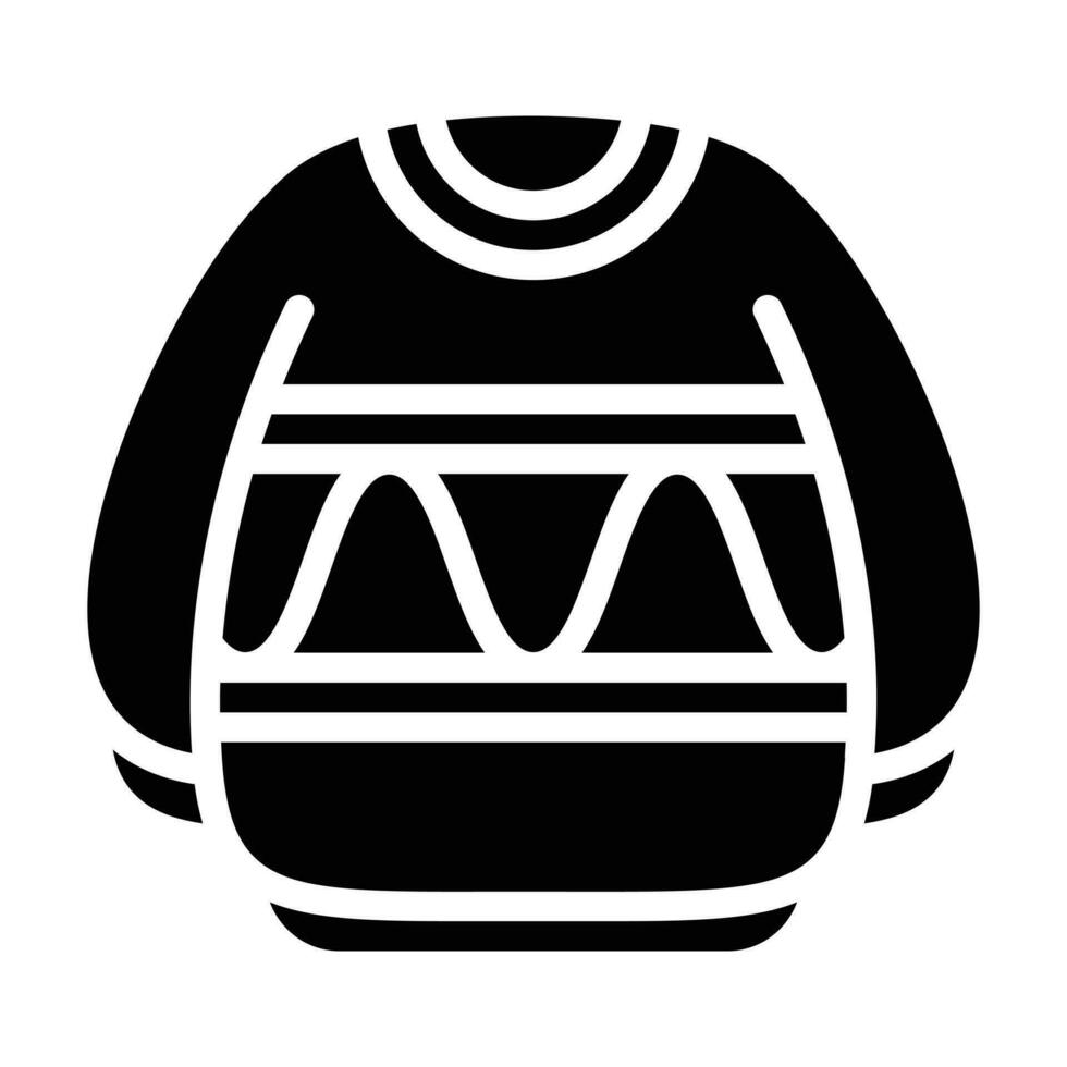 Sweater glyph icon vector