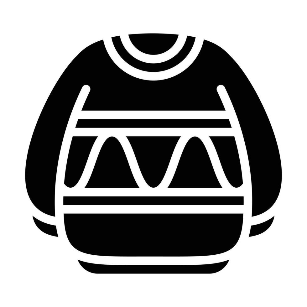 Sweater glyph icon vector