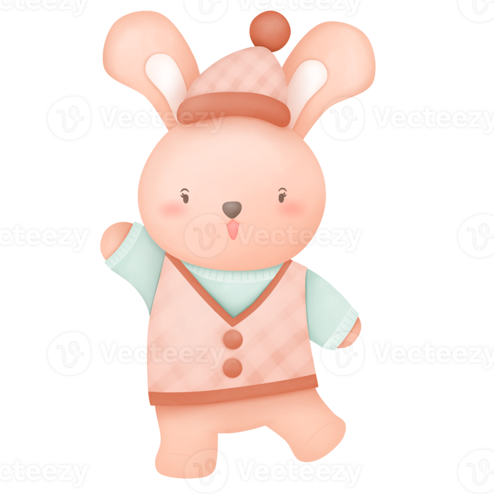 cartoon drawings Cute rabbits, hand-drawn illustrations, cartoon illustrations in various related works. png