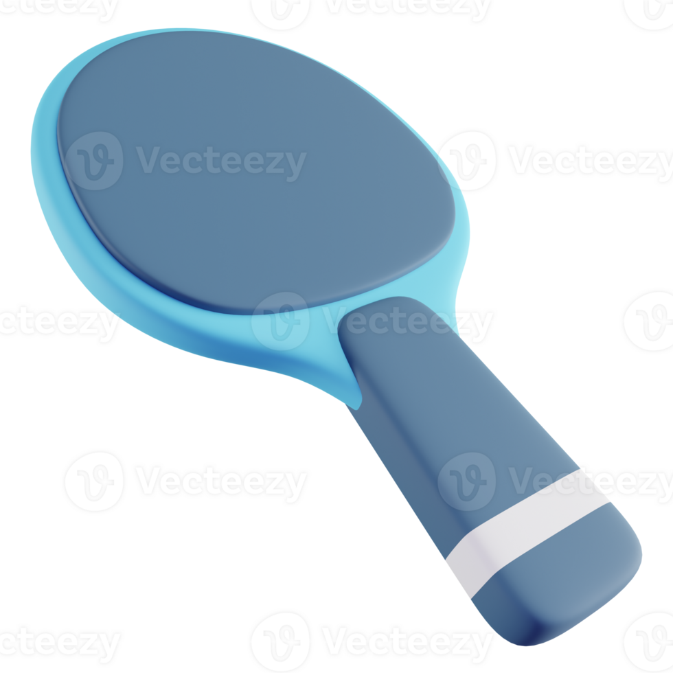 3D Illustration of Blue Table Tennis png