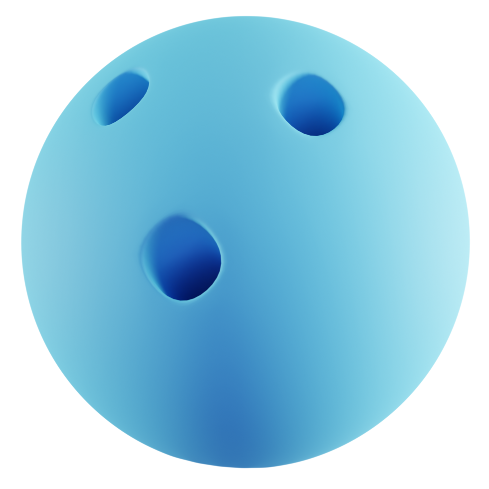 3d illustration de bleu bowling Balle png