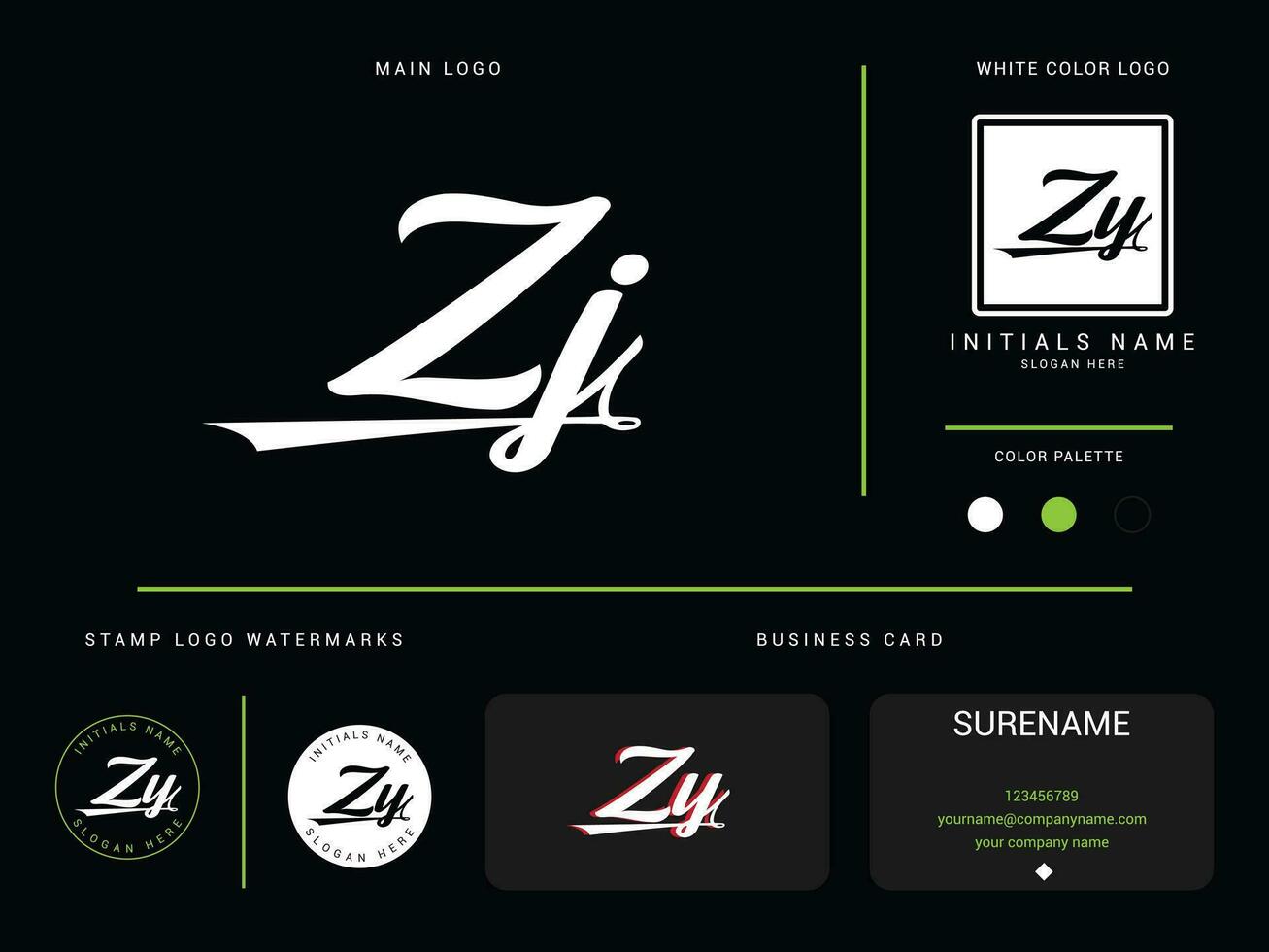 Monogram Zj Logo Vector, Initial Apparel Zj jz Luxury Fashion Logo Letter Design vector