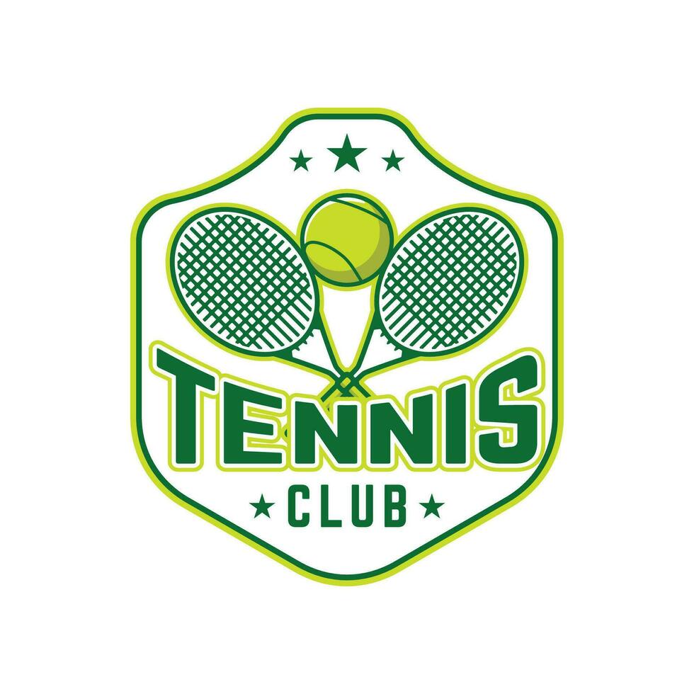 tenis logo tenis club Deportes Insignia modelo diseño vector