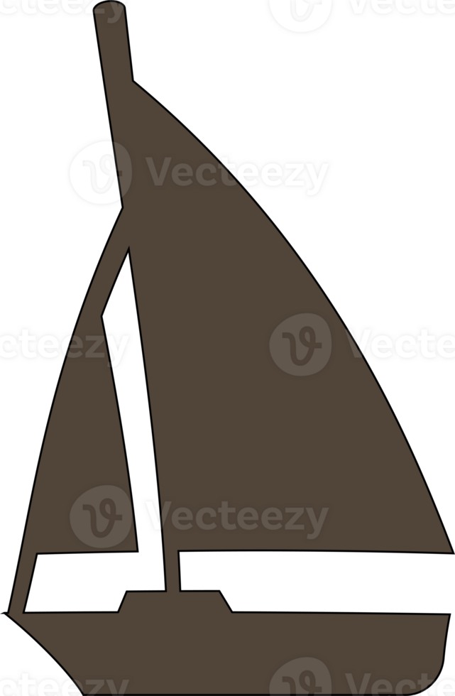 Boat water transport for decoration and design. png