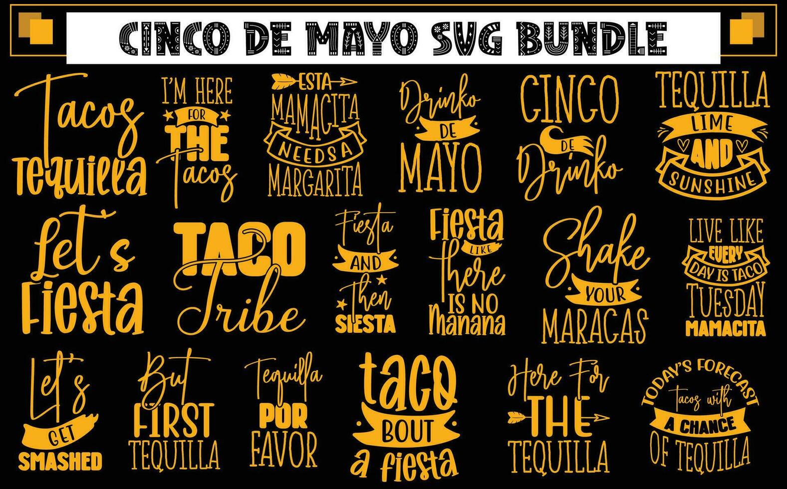 Cinco De Mayo Bundle vector
