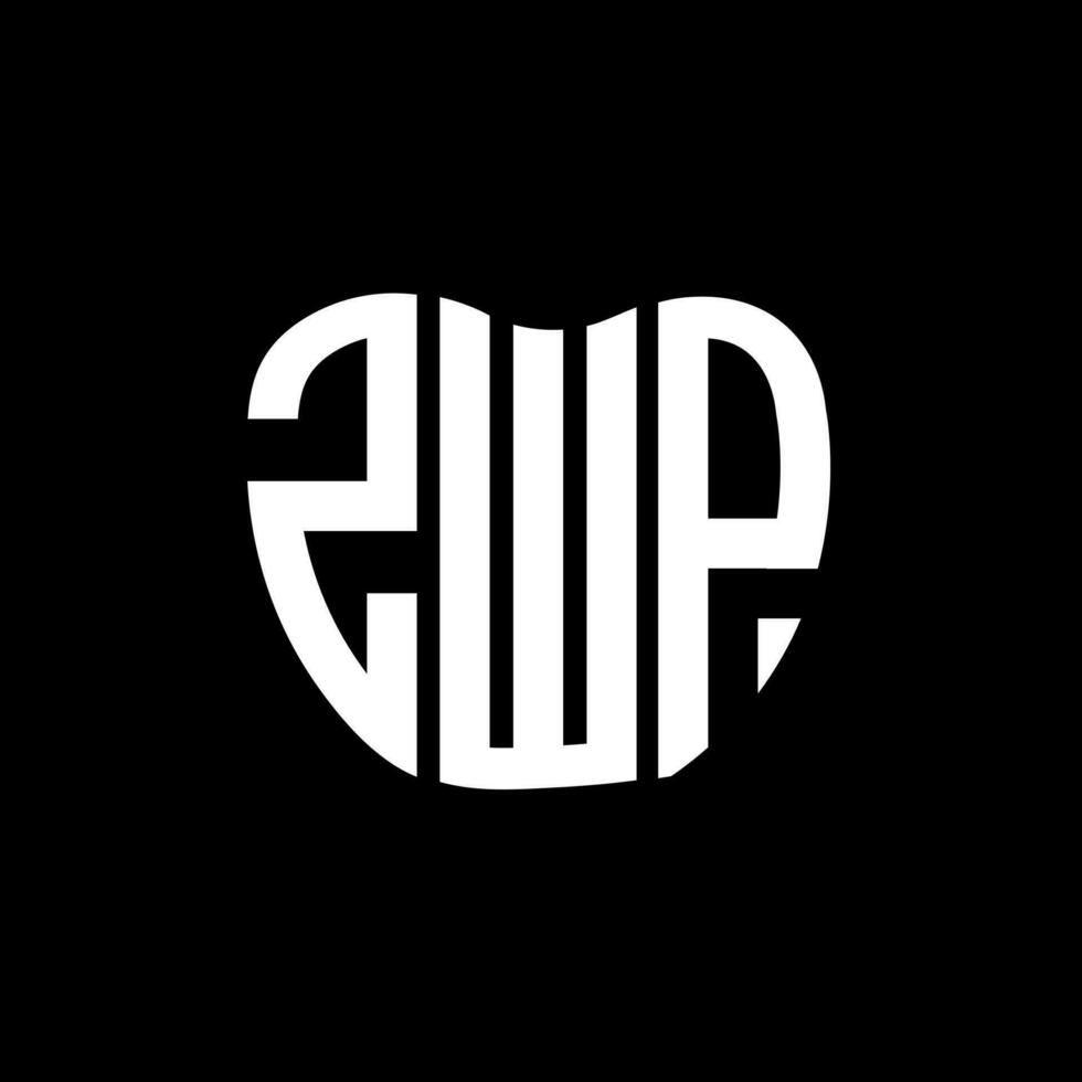 zwp letra logo creativo diseño. zwp único diseño. vector