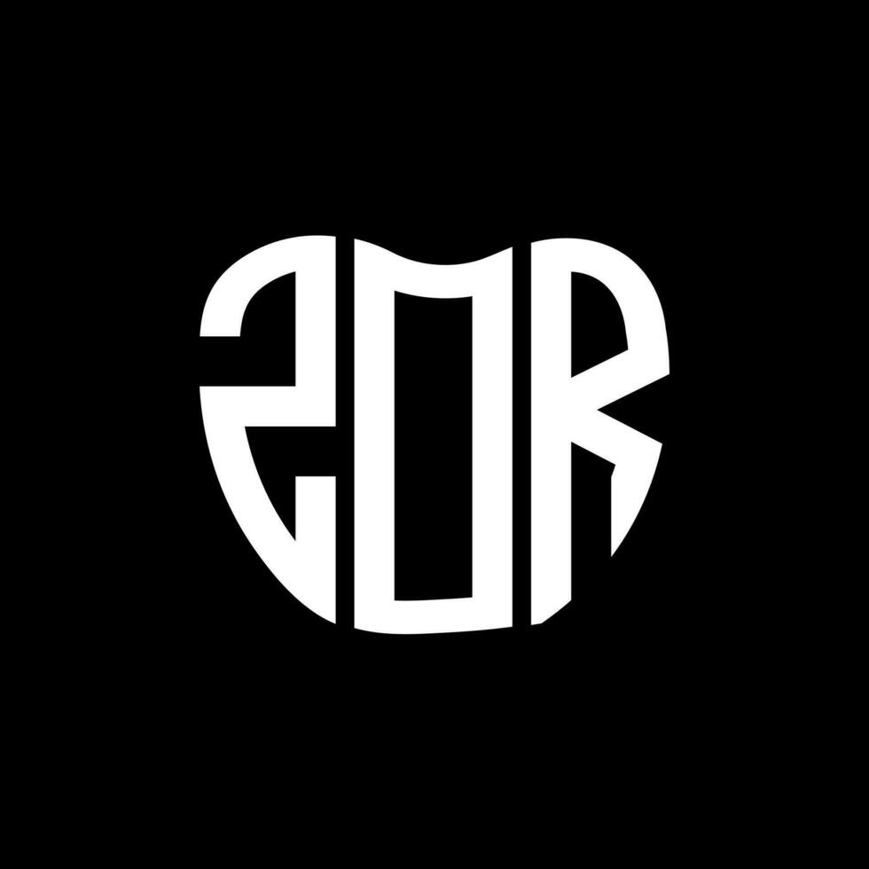 ZOR letter logo creative design. ZOR unique design. vector