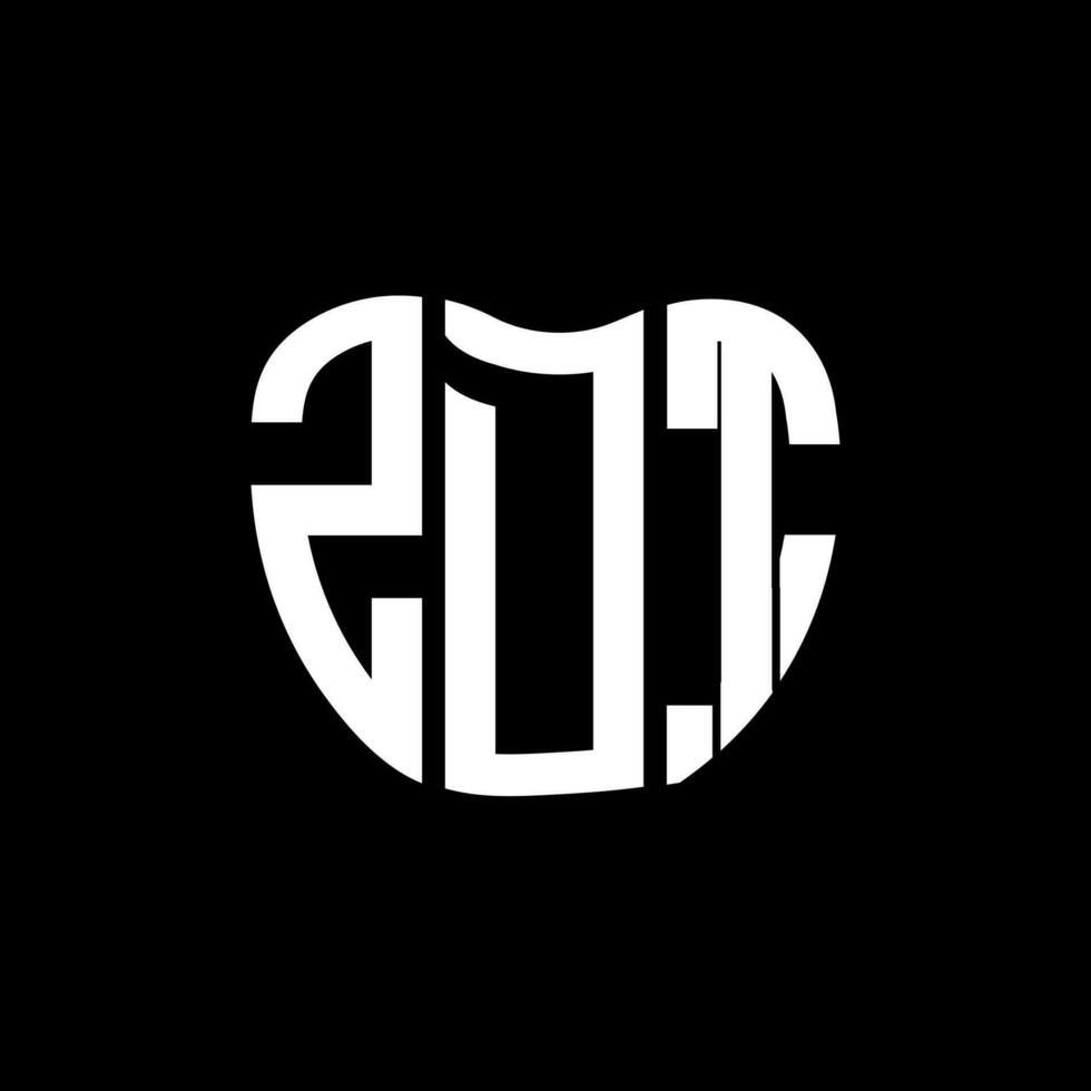ZDT letter logo creative design. ZDT unique design. vector