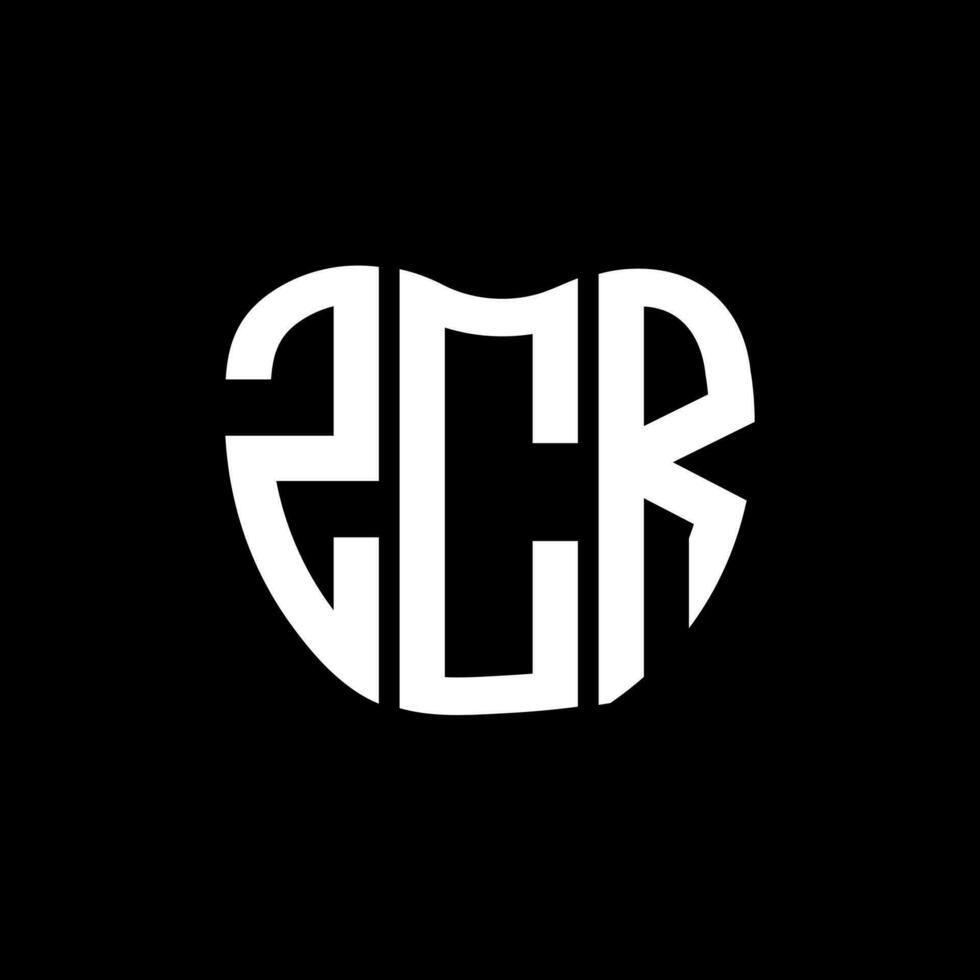 ZCR letter logo creative design. ZCR unique design. vector